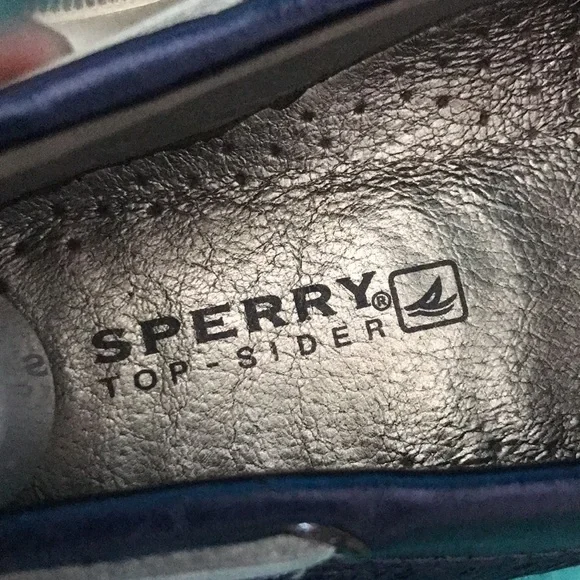 SPERRY Women Top Sider Metallic Boat Blue Shoes | 8.5 - Picture 11 of 13